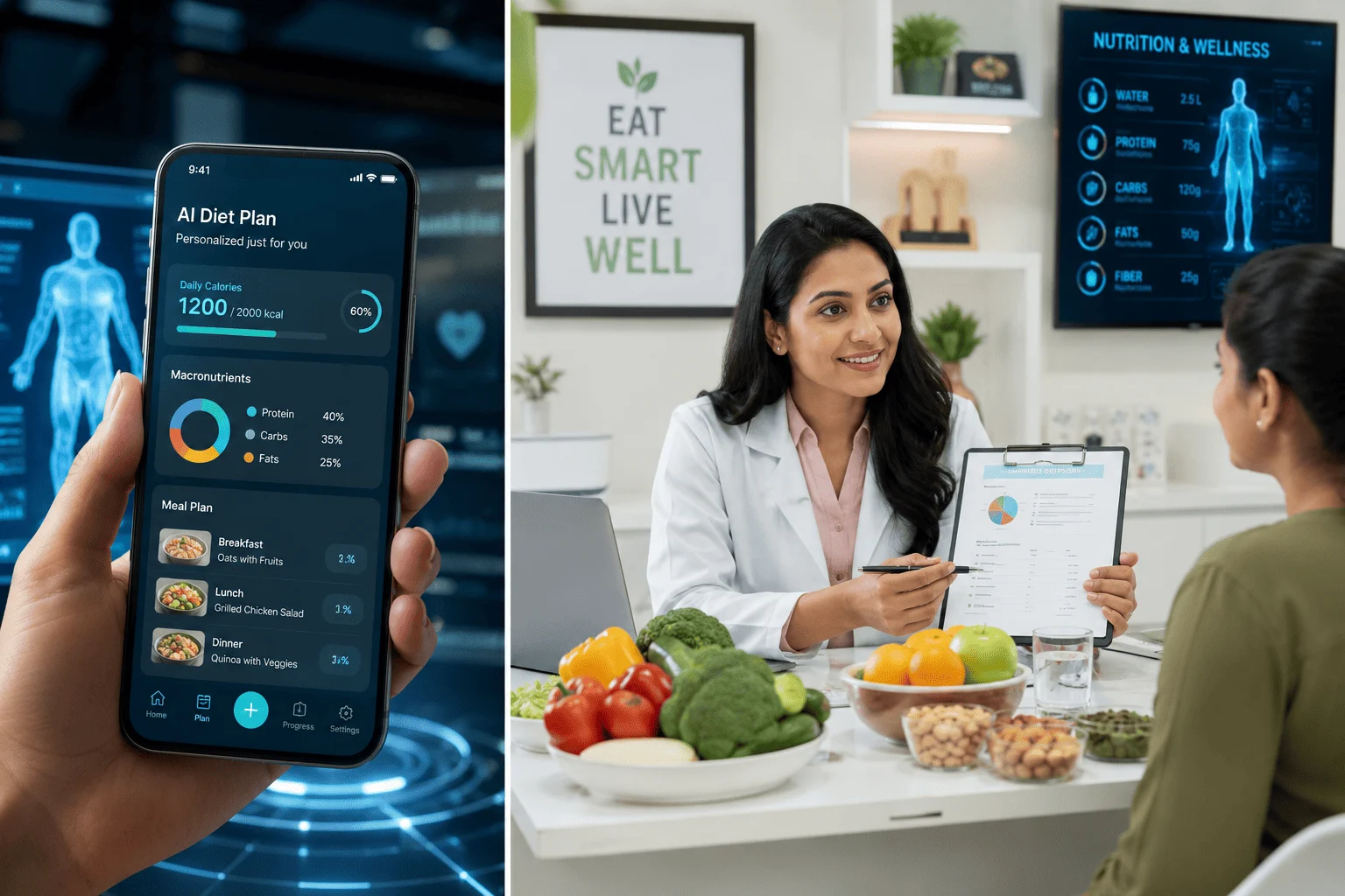 AI Diet Plans vs Real Dietitian: Which is Better for Weight Loss in Ludhiana?